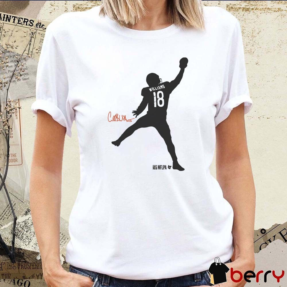 Caleb Williams Iceman Silhouette Chicago Bears NFL Signature t-shirt