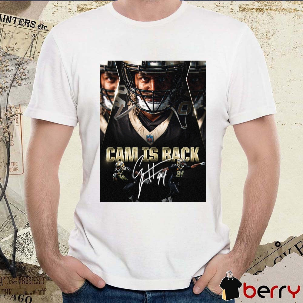 Cam Jordan New Orleans Saints Cam Is Back Signature 2026 Poster t-shirt