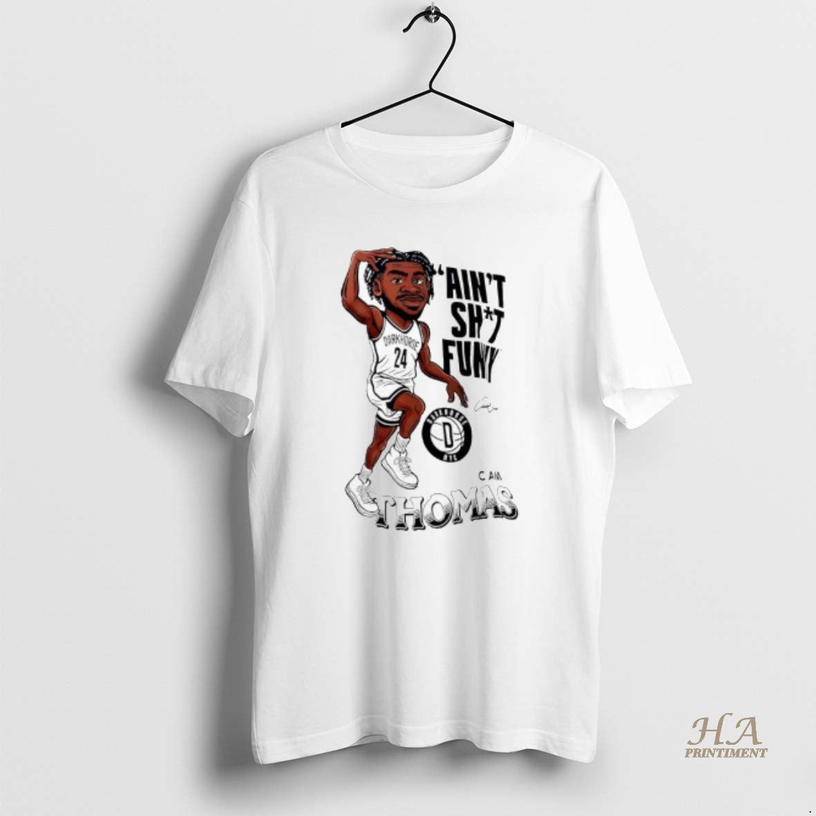 Official Cam Thomas Number 24 Darkhorse Aint Shit Funny Graphic T-Shirts, Hoodie, Sweatshirt | InkNestWear.com