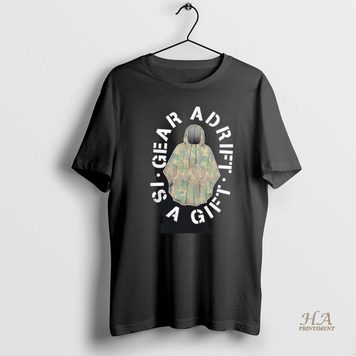 Official Camo Raincoat Gear Adrift Is A Gift T-Shirts, Hoodie, Sweatshirt | InkNestWear.com