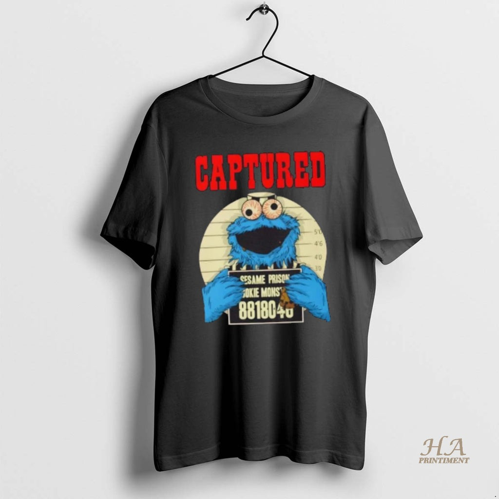 Official Captured Cookie Monster Mugshot Vintage T-Shirts, Hoodie, Sweatshirt | InkNestWear.com