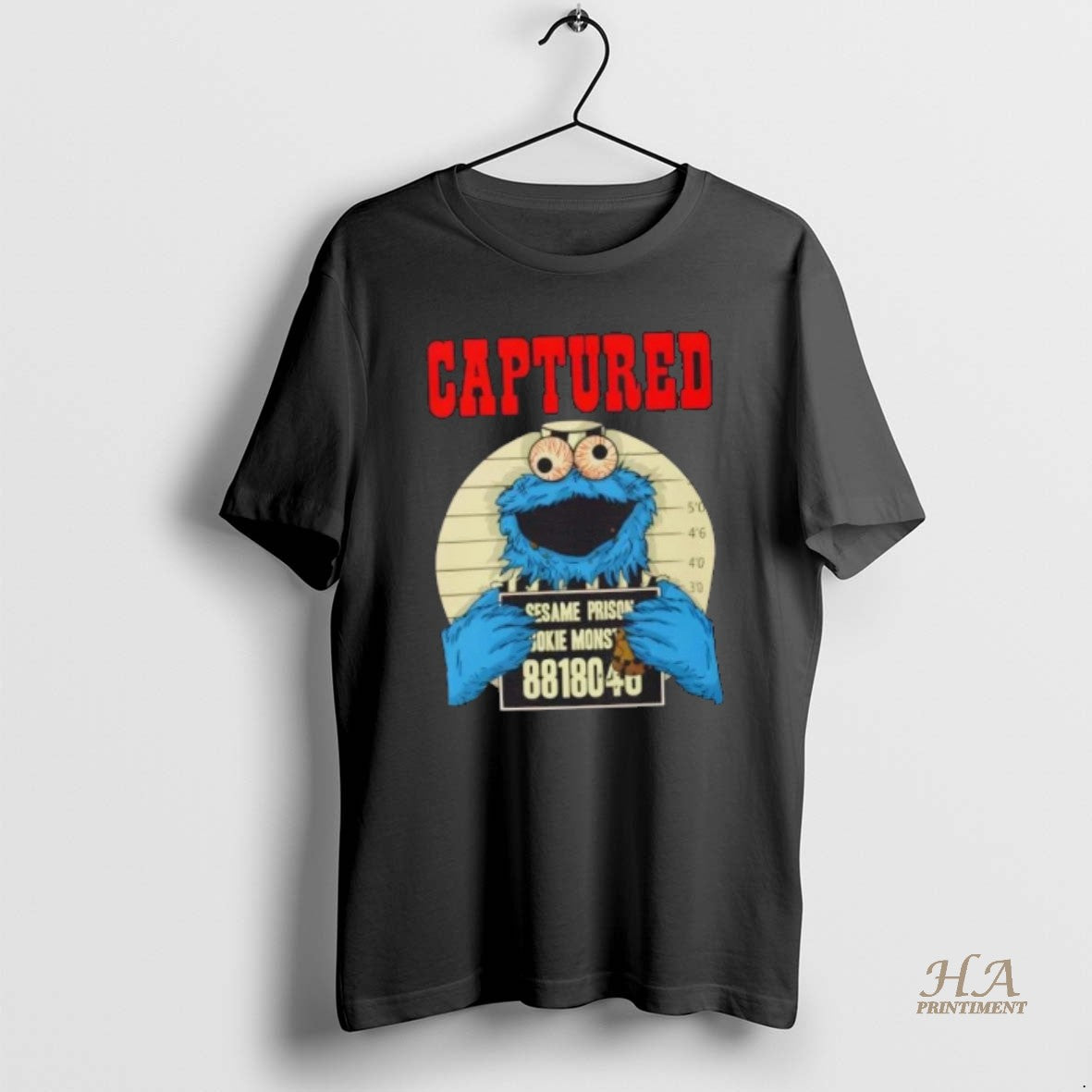 Official Captured Cookie Monster Mugshot Vintage T-Shirts, Hoodie, Sweatshirt | InkNestWear.com