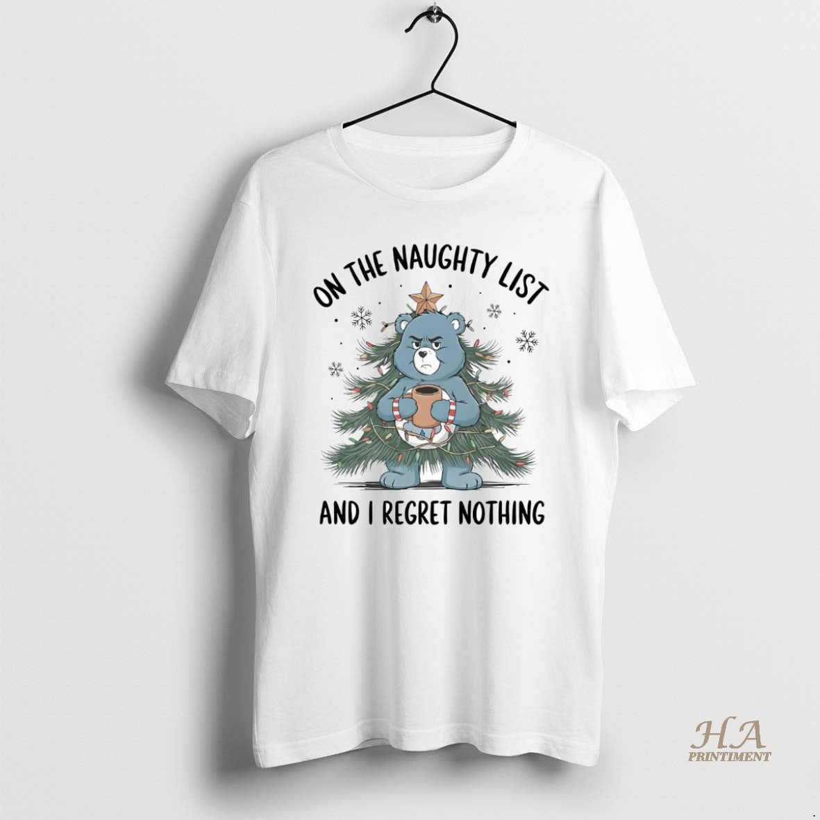 Official Care Bears On The Naughty List And I Regret Nothing Christmas T-Shirts, Hoodie, Sweatshirt | InkNestWear.com