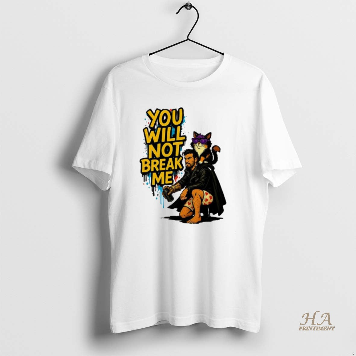 Official Carl And Donut Cat Dungeon Crawler Carl You Will Not Break Me Graffiti T-Shirts, Hoodie, Sweatshirt