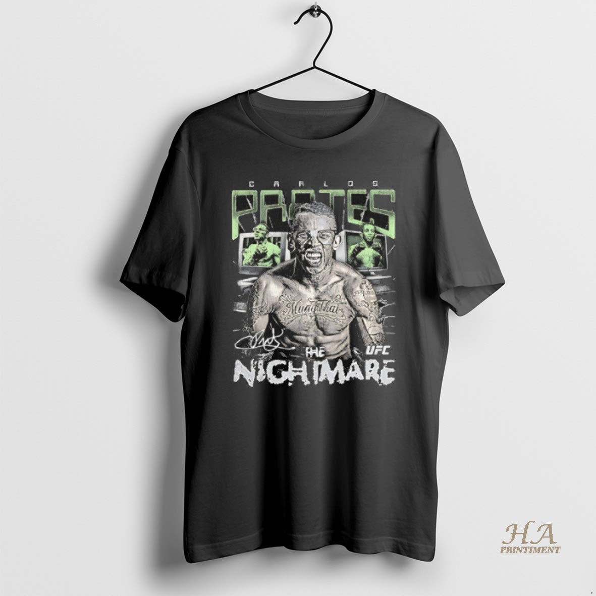 Official Carlos Prates The Nightmare Ufc Signature Graphic T-Shirts, Hoodie, Sweatshirt | InkNestWear.com