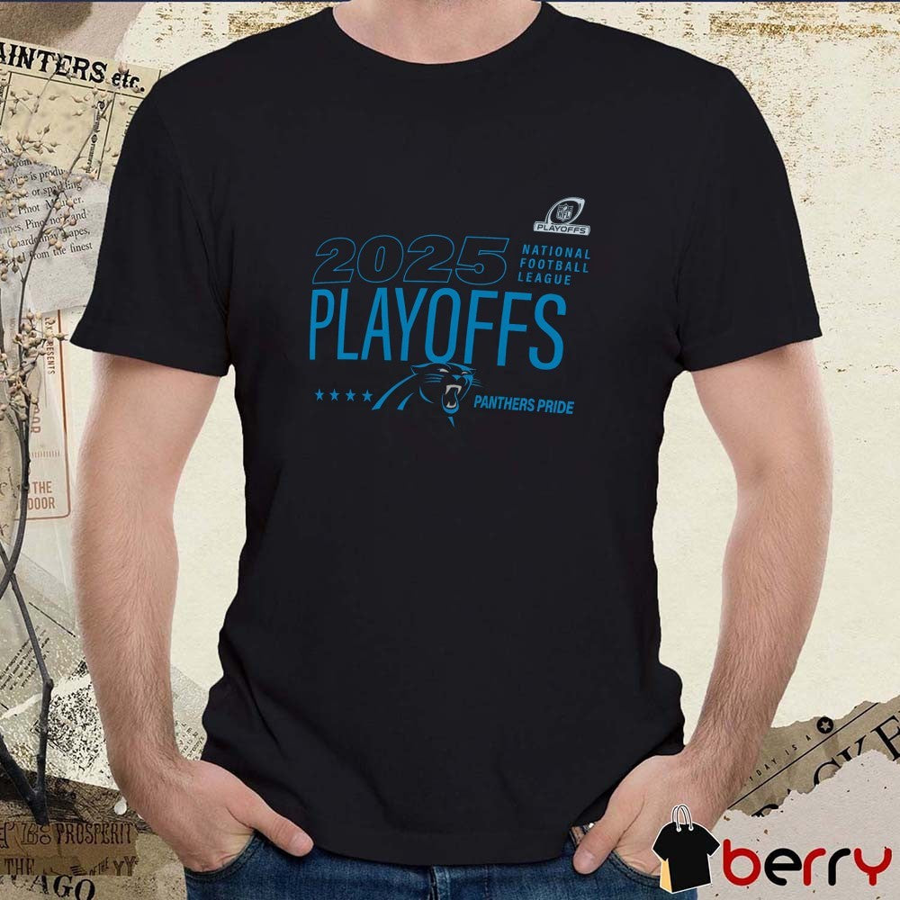 Carolina Panthers 2025 NFL Playoffs Ready Panthers Pride t-shirt
