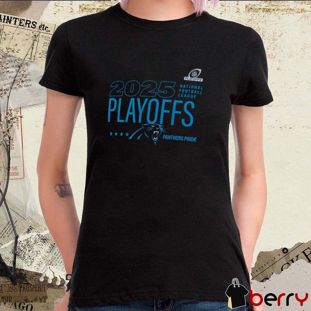 Carolina Panthers 2025 NFL Playoffs Ready Panthers Pride t-shirt