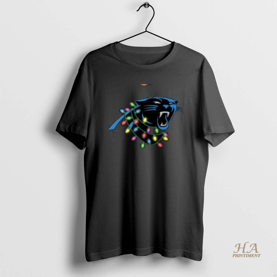 Official Carolina Panthers Primary Logo Holiday Lights 2025 Circle Black T-Shirts, Hoodie, Sweatshirt | InkNestWear.com