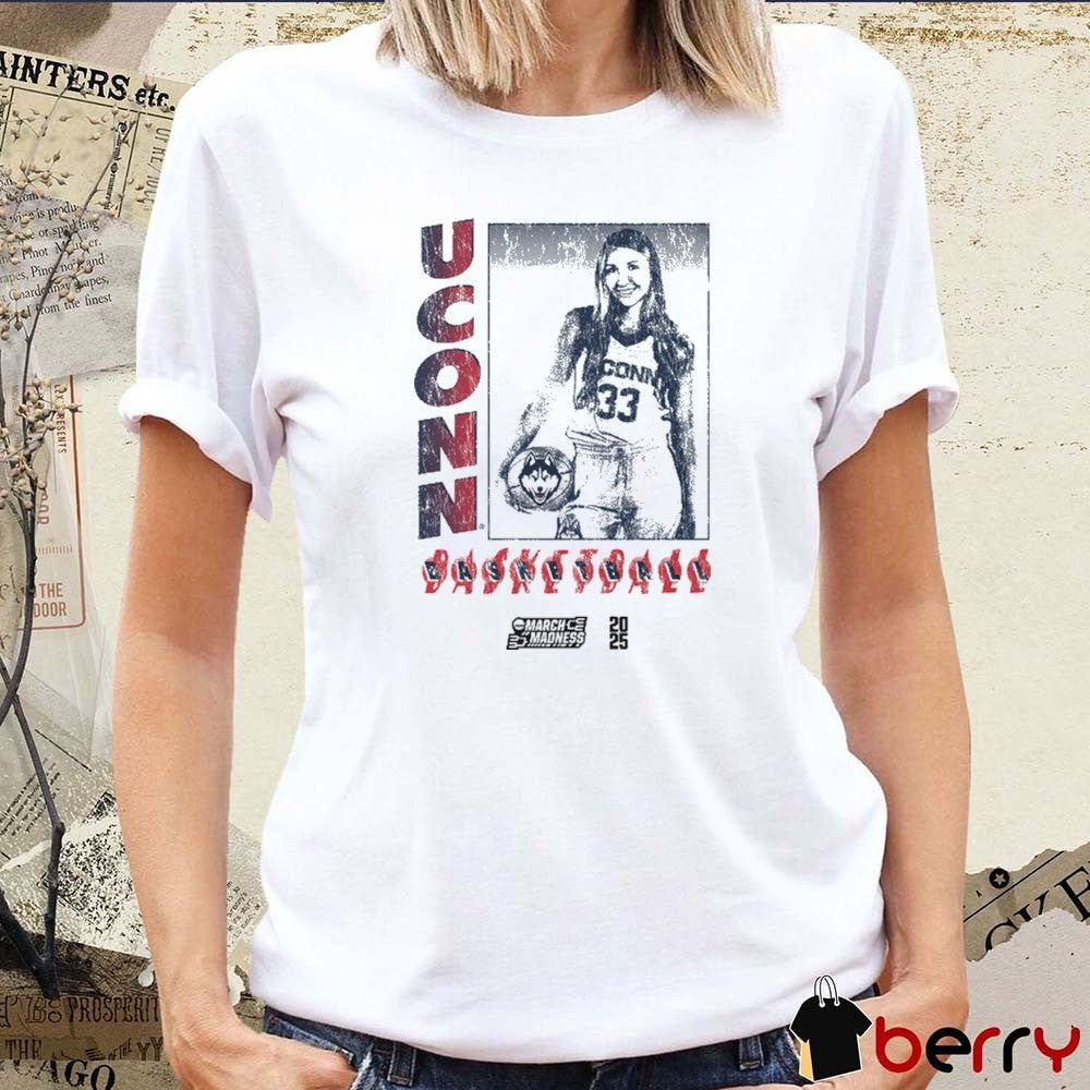 Caroline Ducharme Box Uconn Huskies Basketball 2025 NCAA March Madness Vintage t-shirt