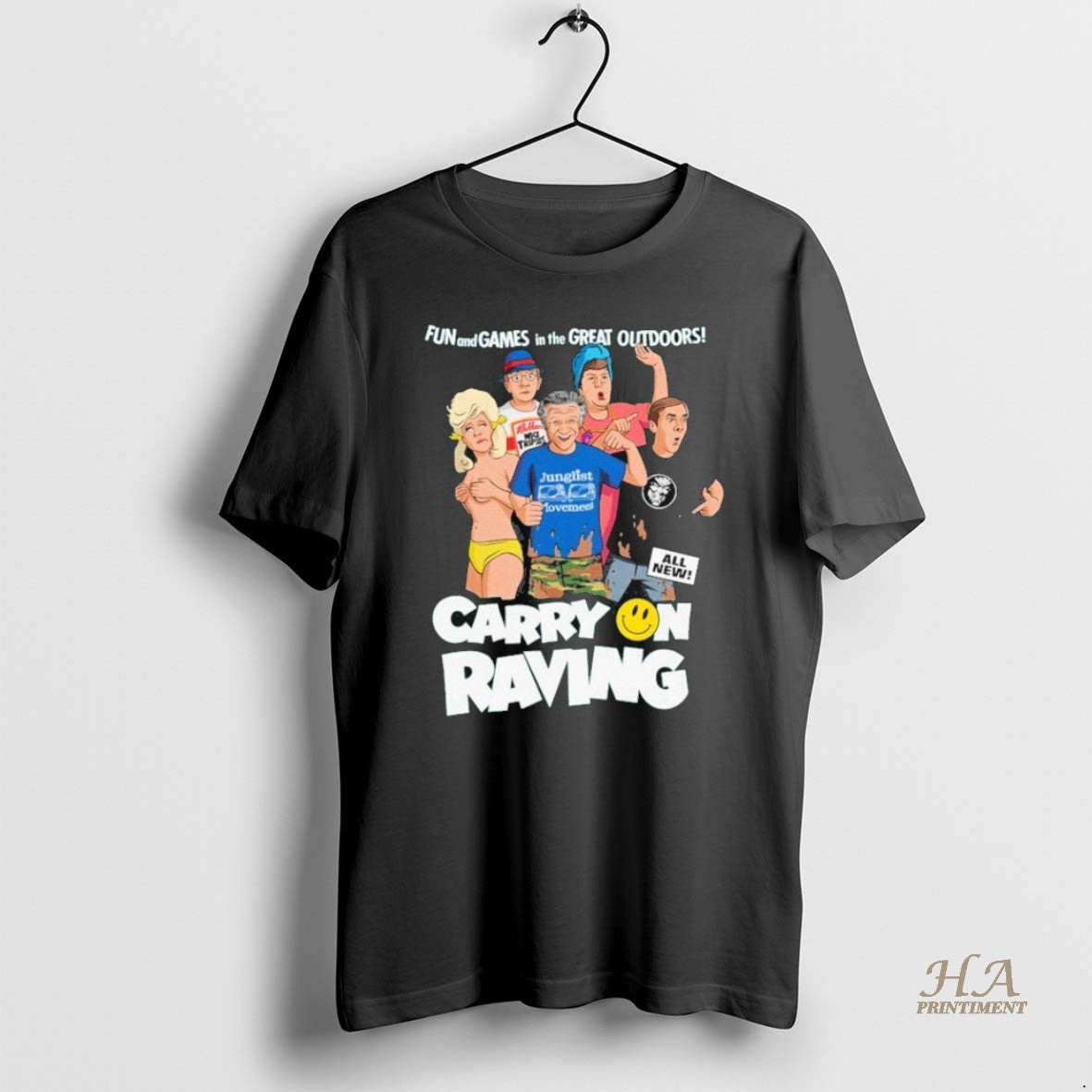 Official Carry On Raving Fun And Games In The Great Outdoors T-Shirts, Hoodie, Sweatshirt | InkNestWear.com