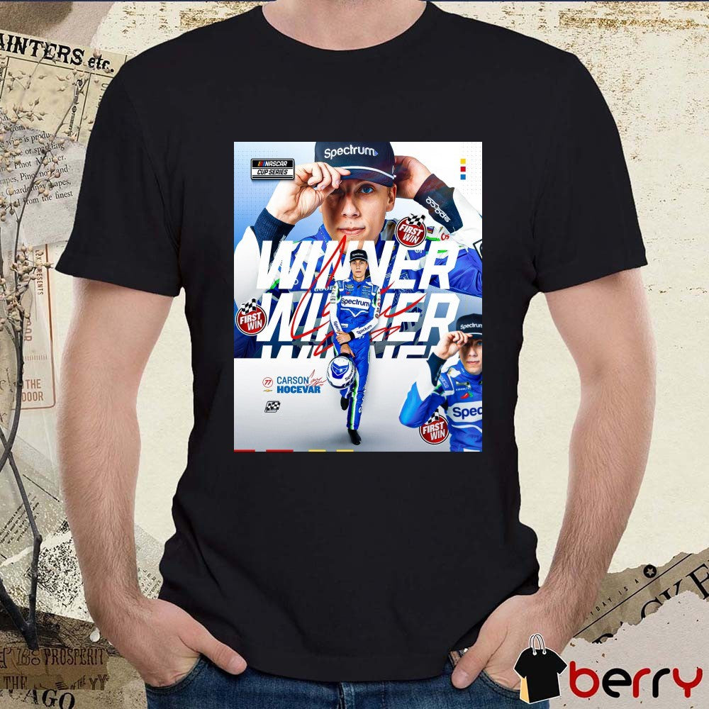 Carson Hocevar Champion 2026 Talladega Superspeedway Winner NASCAR Cup Series Signature Poster t-shirt