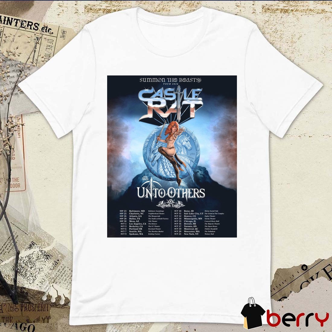 Castle Rat North American Summon the Beasts 2026 September 23 – October 21 Poster t-shirt