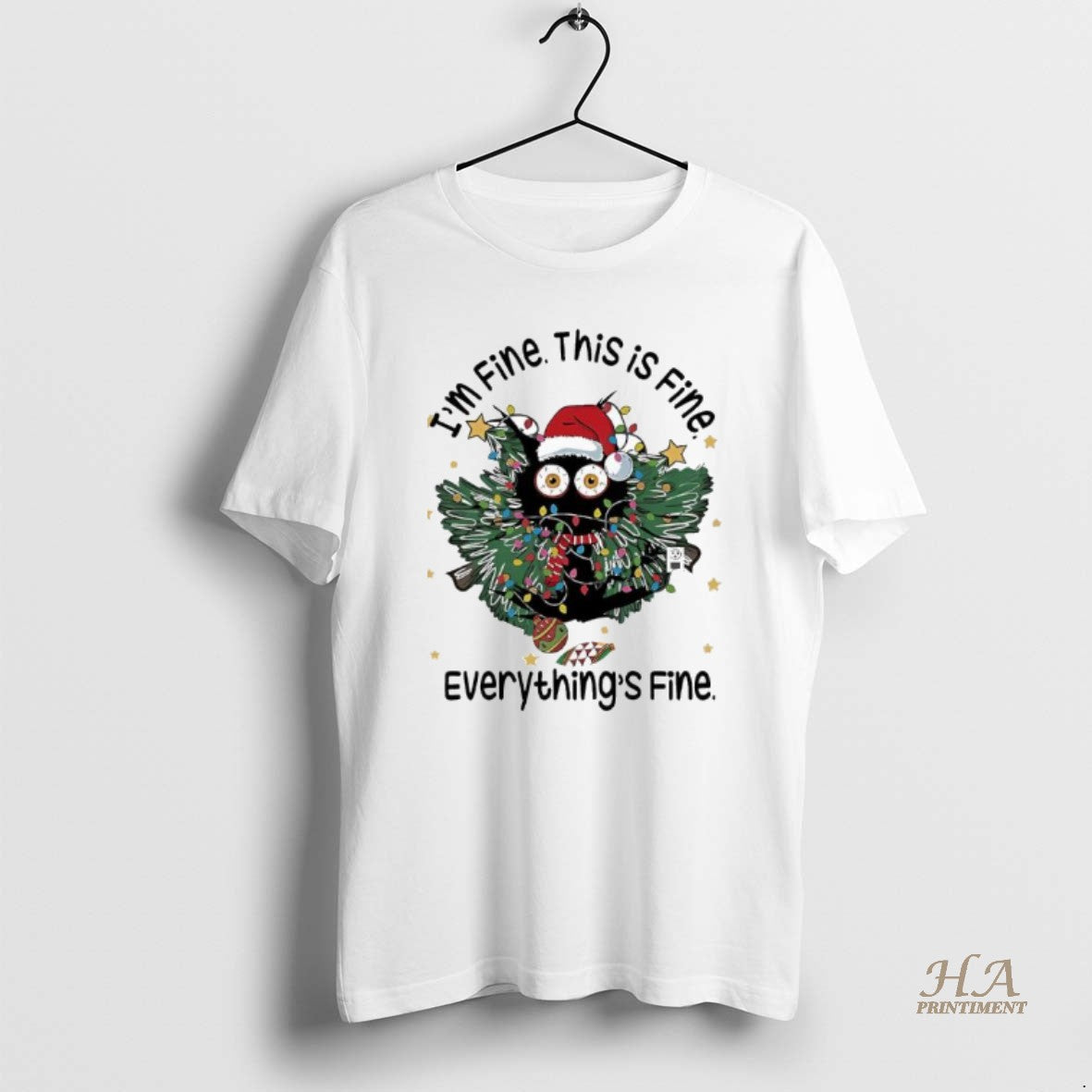 Official Cat Christmas Monster Festive Lights Wreath Graphic T-Shirts, Hoodie, Sweatshirt | InkNestWear.com