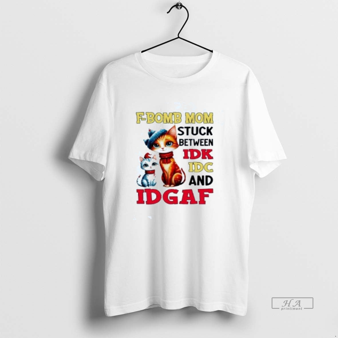 Official Cat F Bomb Mom Stuck Between Idk Idc And Idgaf T-Shirts, Hoodie, Sweatshirt | InkNestWear.com