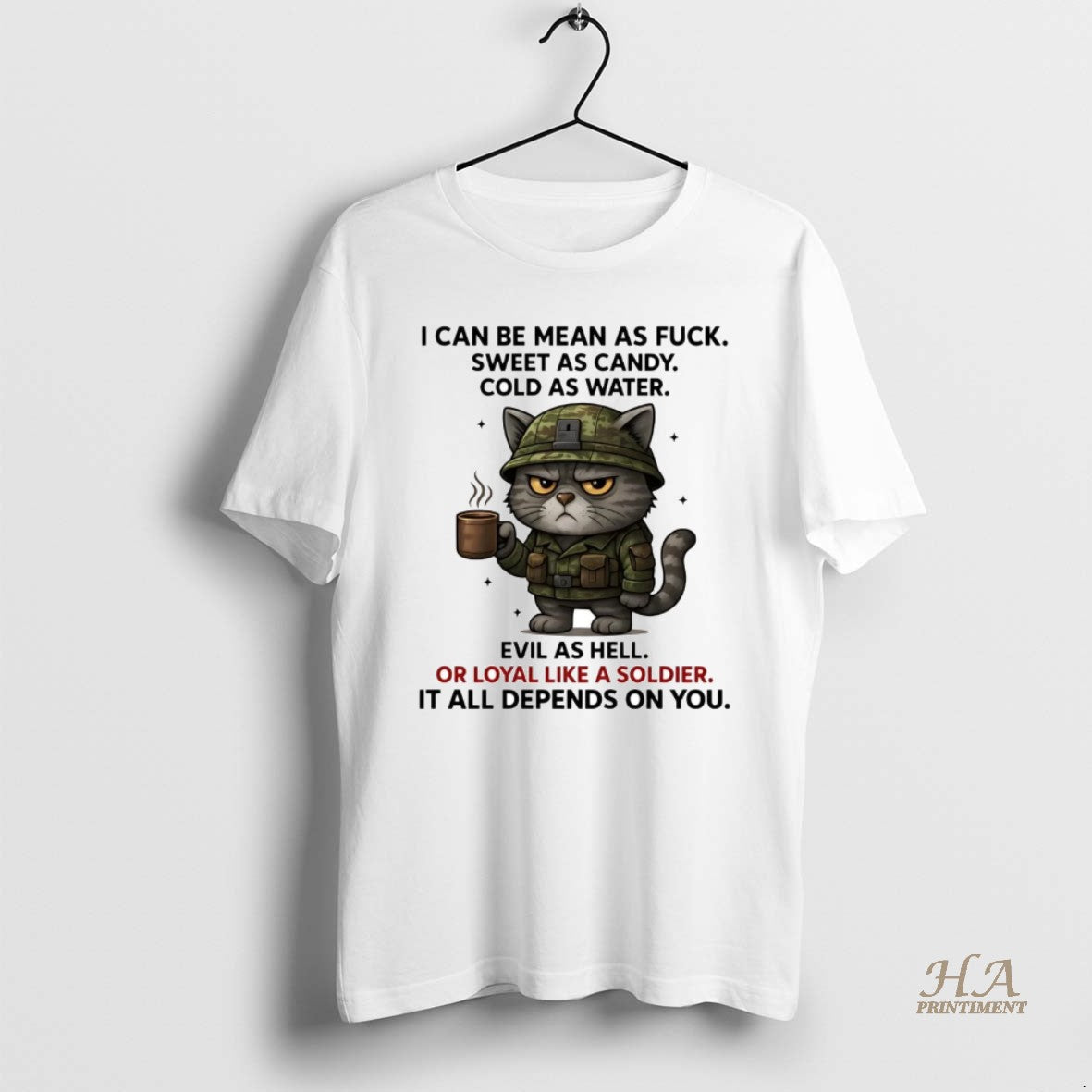 Official Cat I Can Be Mean As Fuck Sweet As Candy T-Shirts, Hoodie, Sweatshirt | InkNestWear.com