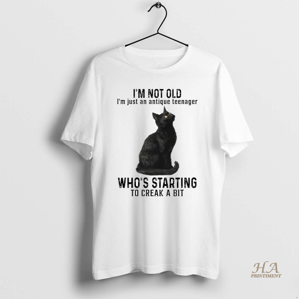 Official Cat Im Not Old Im Just An Antique Teenager Whos Starting T-Shirts, Hoodie, Sweatshirt | InkNestWear.com