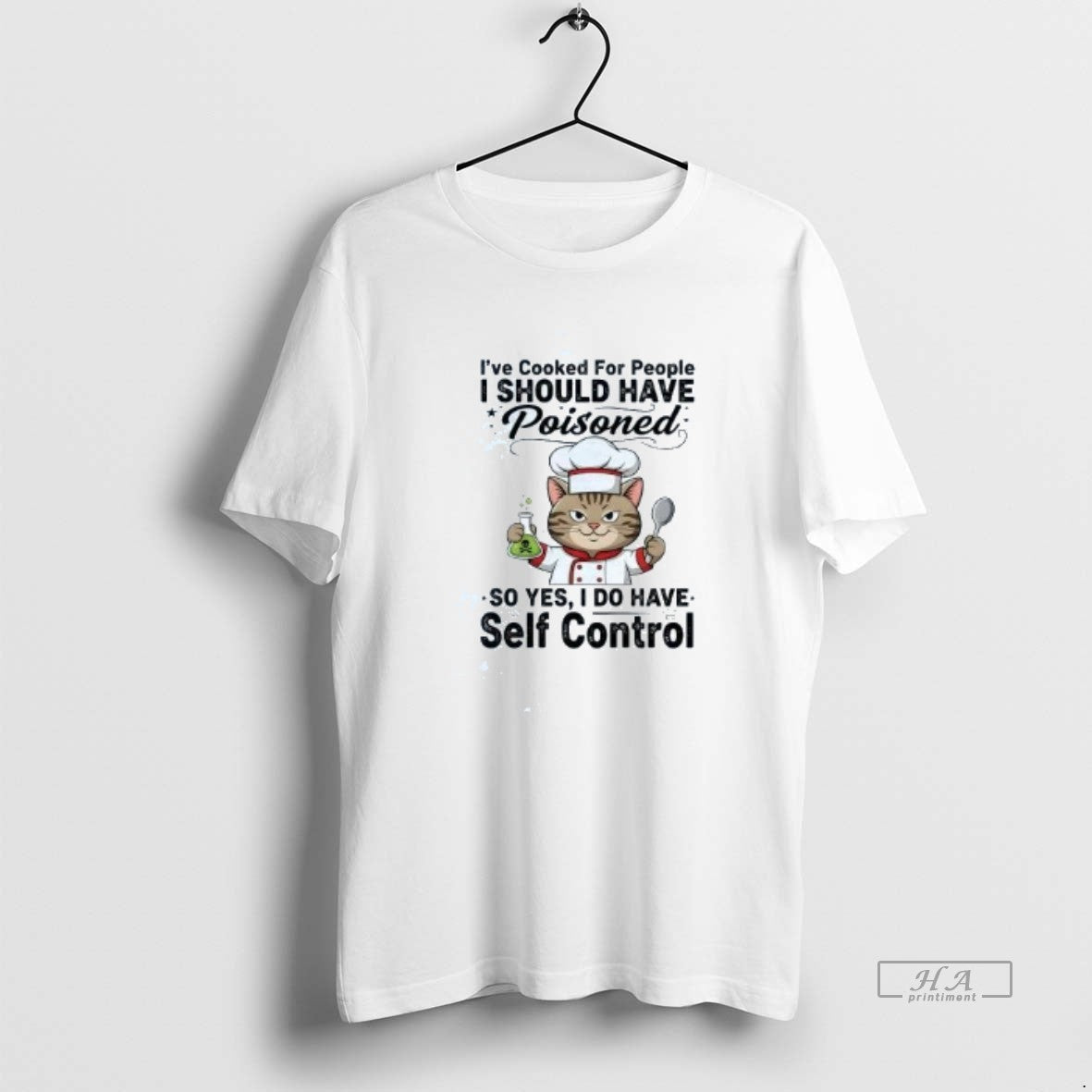 Official Cat Ive Cooked For People I Should Have Poisoned Self Control T-Shirts, Hoodie, Sweatshirt | InkNestWear.com