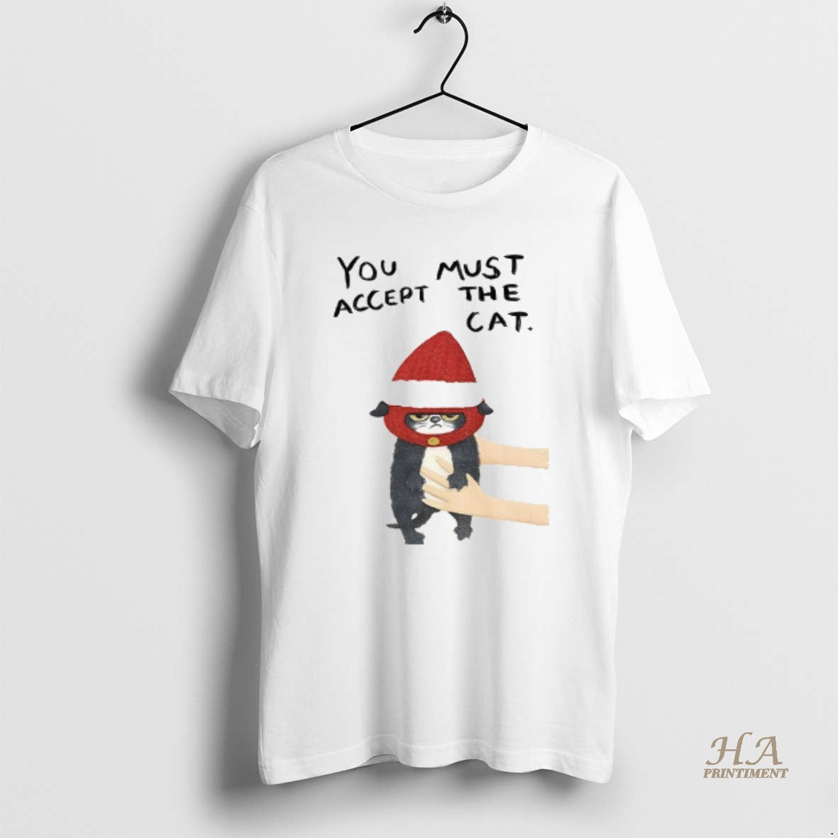 Official Cat Santa Hat You Must Accept The Cat T-Shirts, Hoodie, Sweatshirt | InkNestWear.com