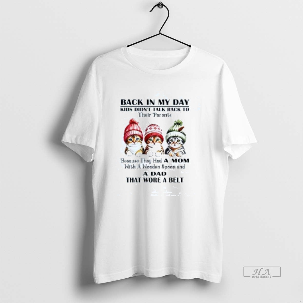 Official Cat Back In My Day Kids Didnt Talk Back To Their Parents Christmas T-Shirts, Hoodie, Sweatshirt | InkNestWear.com