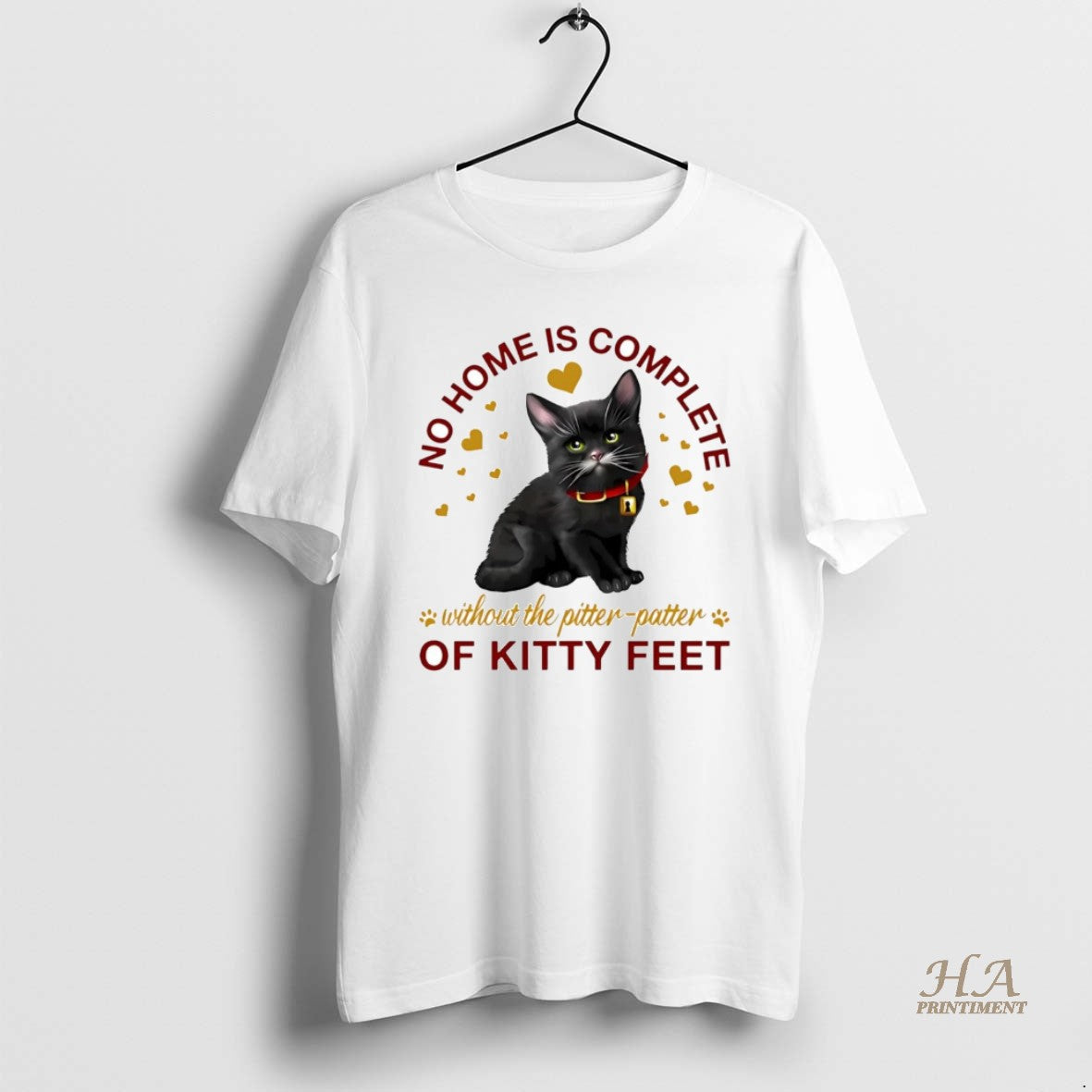 Official Cat No Home Is Complete Of Kitty Feet T-Shirts, Hoodie, Sweatshirt | InkNestWear.com