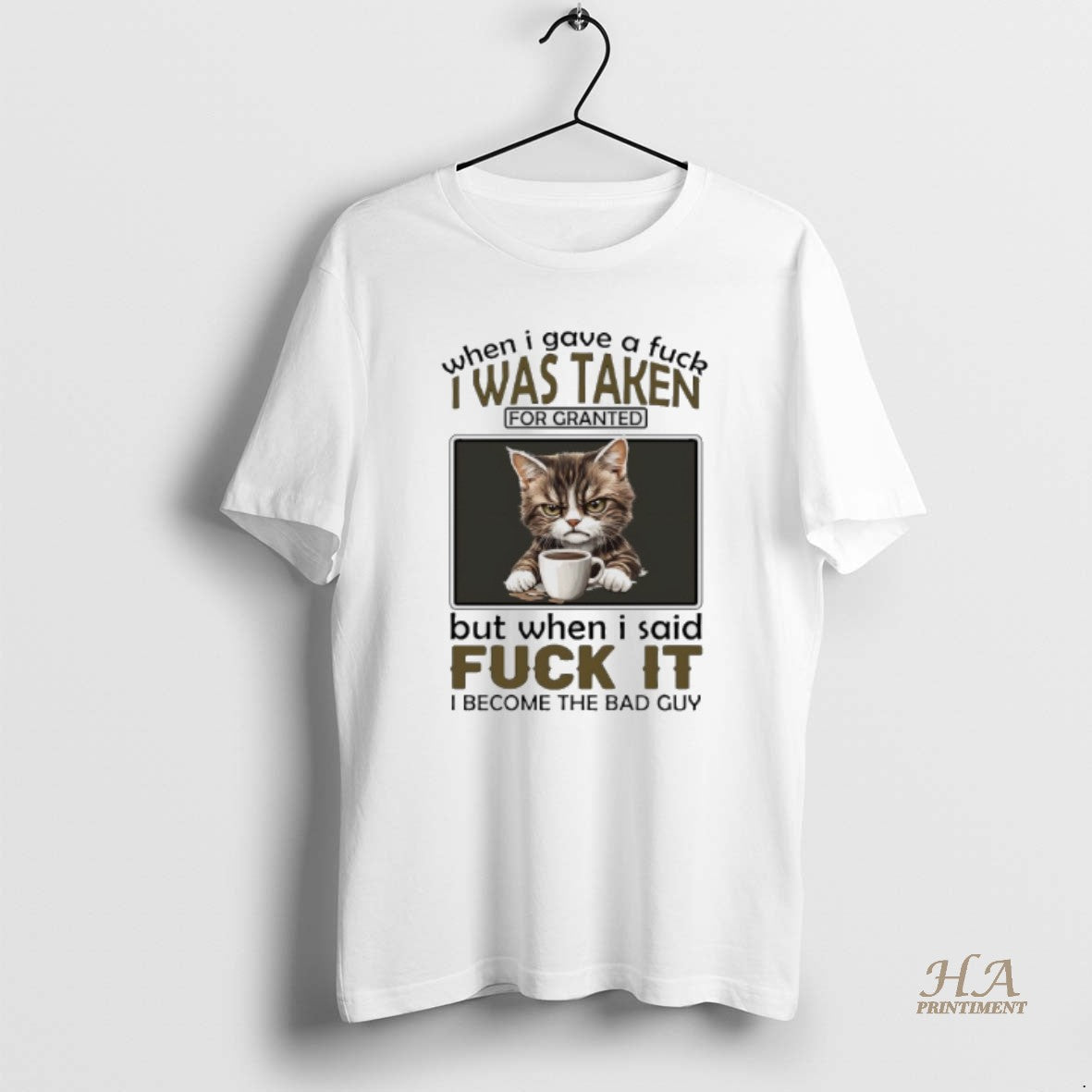 Official Cat When I Gave A Fuck I Was Taken For Granted But When T-Shirts, Hoodie, Sweatshirt | InkNestWear.com