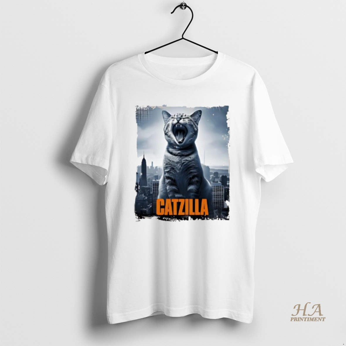 Official Catzilla Godzilla Movie Funny Cat Halloween T-Shirts, Hoodie, Sweatshirt | InkNestWear.com