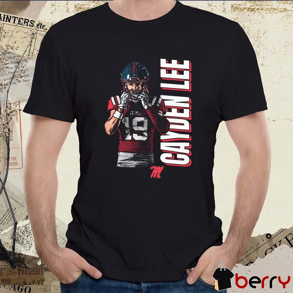 Cayden Lee #19 Ole Miss Rebels Football Graphic t-shirt