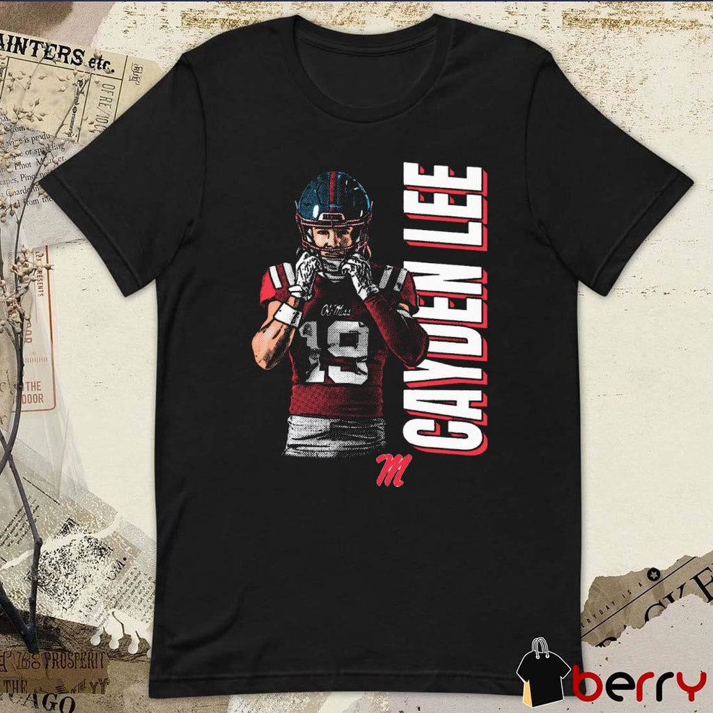 Cayden Lee #19 Ole Miss Rebels Football Graphic t-shirt