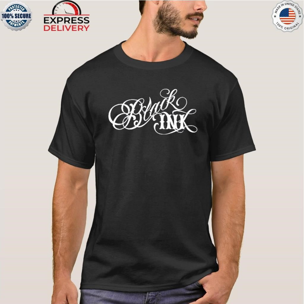 Ceaser Emanuel Black Ink Script Shirt