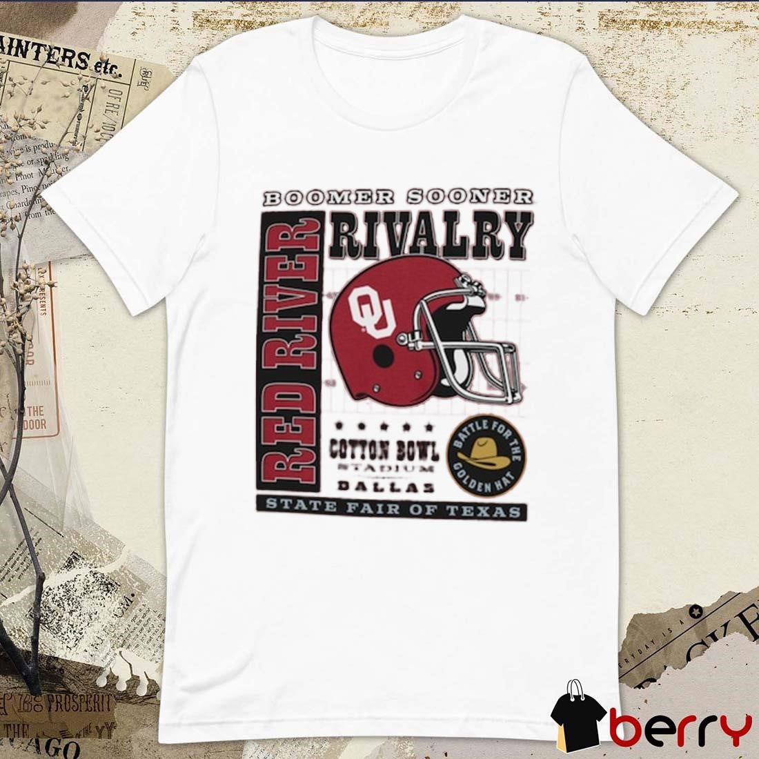 Champion Crimson Oklahoma Sooners Red River Rivalry Slogan Boomer Sooner t-shirt