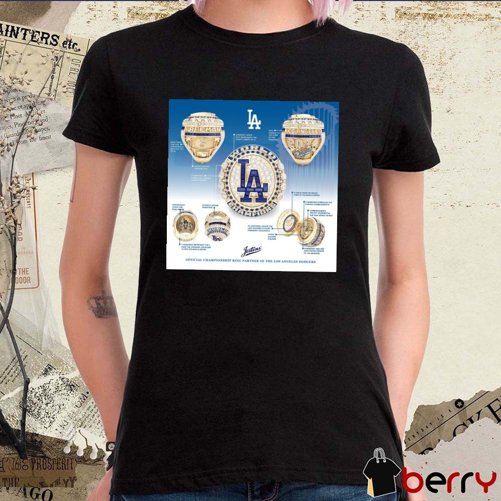 Championship Ring Partner Of The Los Angeles Dodgers Sunburst Shape That Represents The Sunny Climate Of LA Poster t-shirt