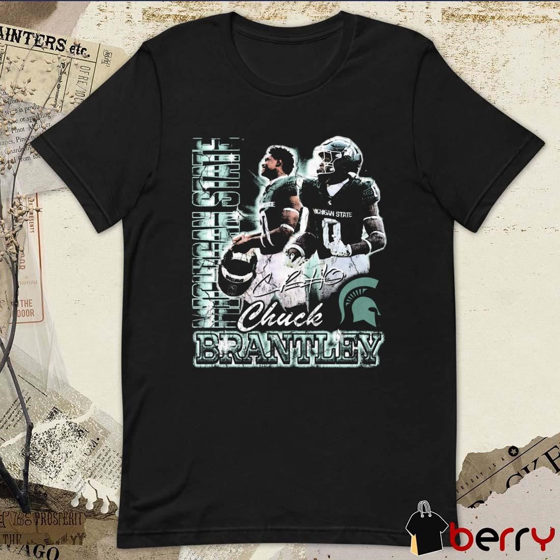Charles Brantley Michigan State 90s graphic signature t-shirt