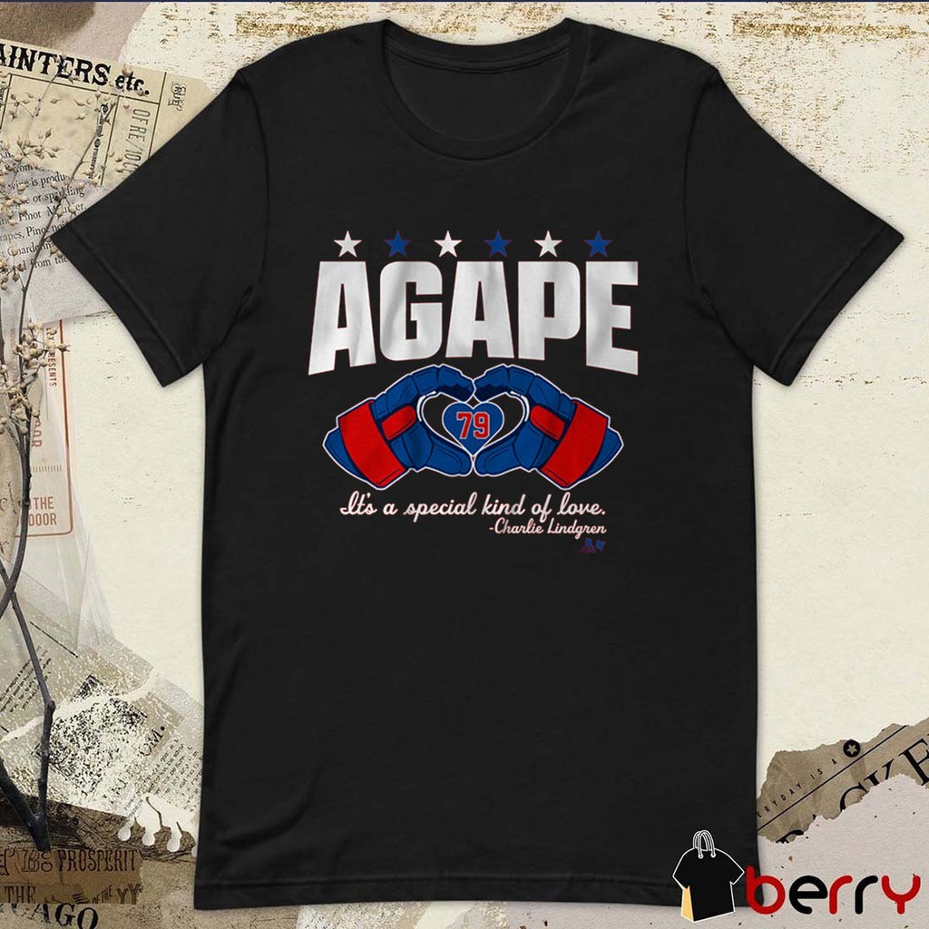 Charlie Lindgren Agape Love It’s A Special Kind Of Love Washington Capitals t-shirt