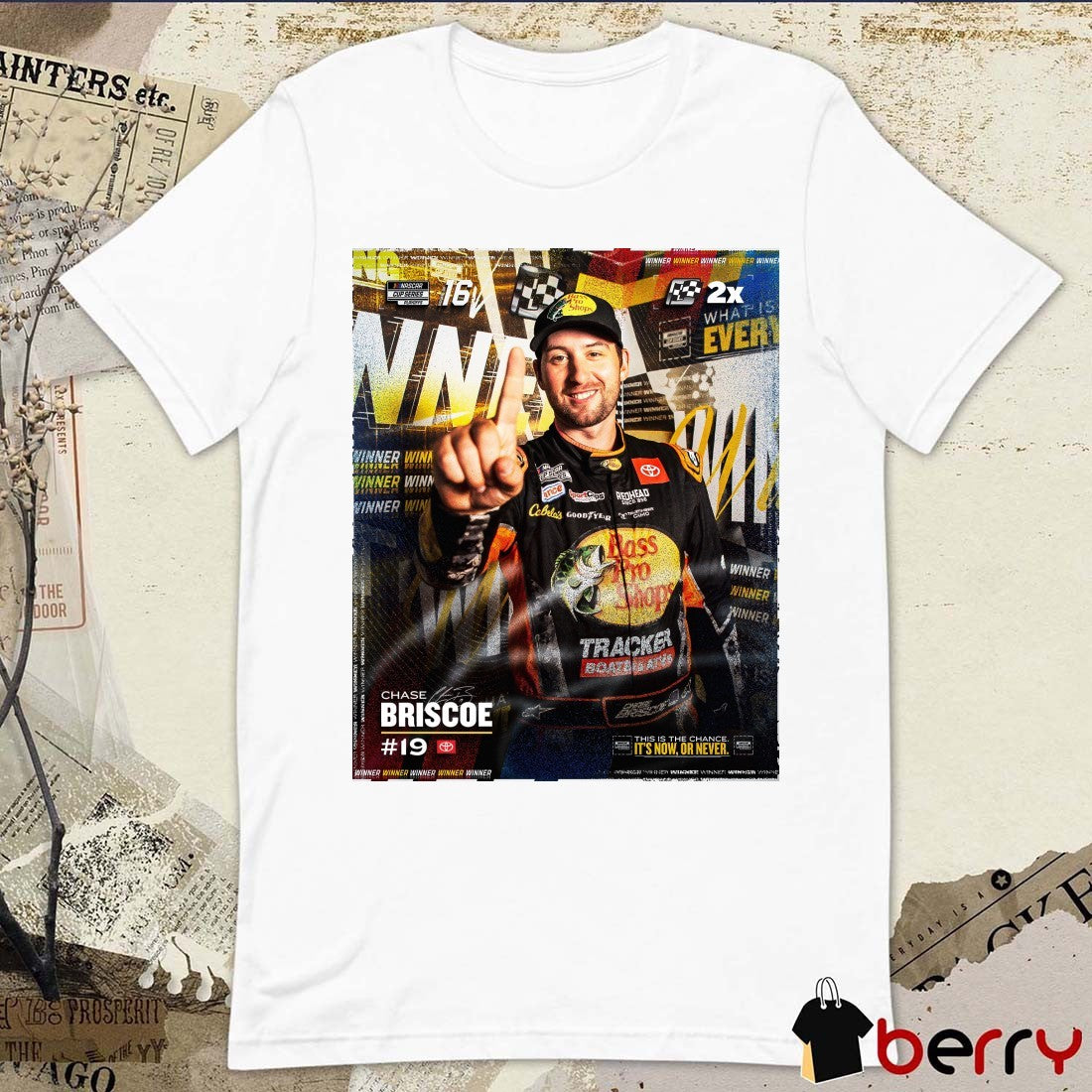 Chase Briscoe Southern 500 Back To Back NASCAR This Is The Chance It’s Now Or Never Signature Poster t-shirt
