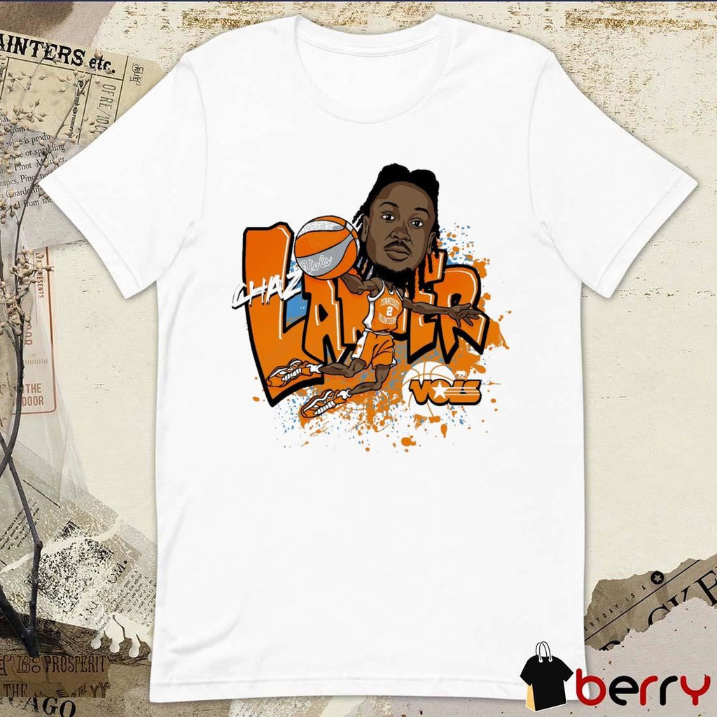 Chaz Lanier Caricature Tennessee Volunteers NCAA t-shirt