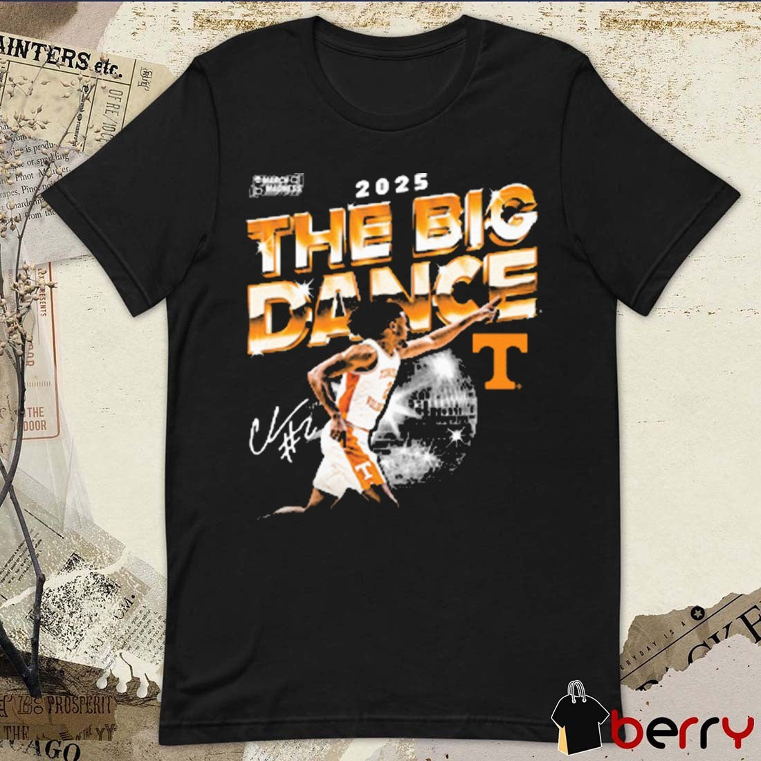 Chaz Lanier Let’s Dance The Big Dance Tennessee Vols Basketball 2025 NCAA March Madness Signature t-shirt