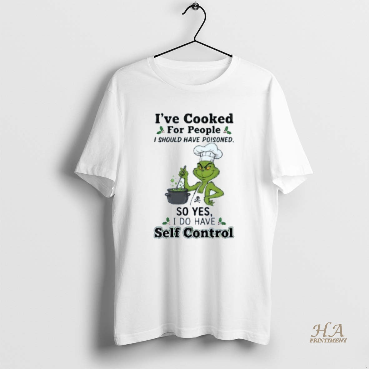 Official Chef Grinch Ive Cooked For People I Should Have Poisoned So Yes I Do T-Shirts, Hoodie, Sweatshirt | InkNestWear.com