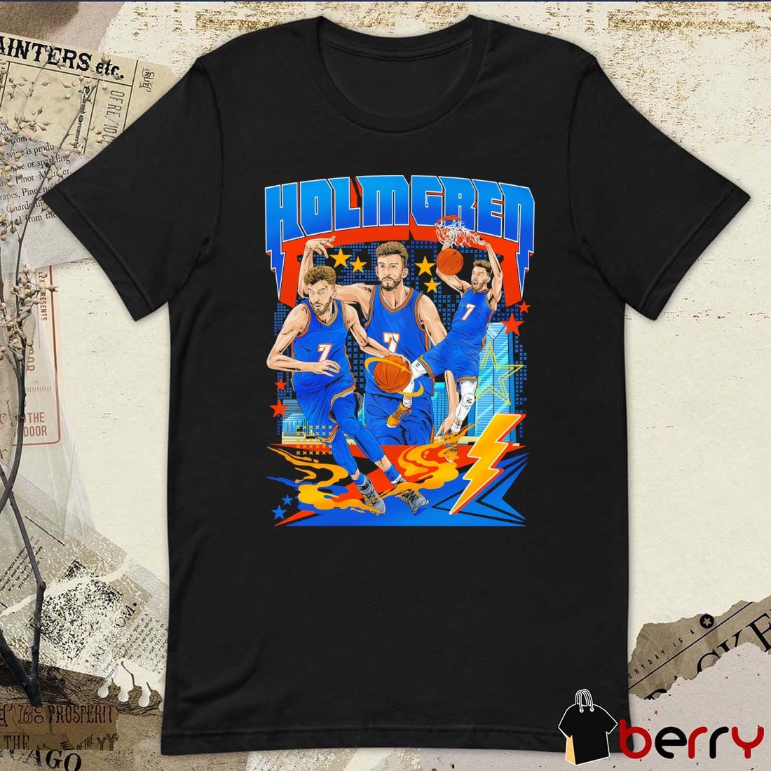 Chet Holmgren Oklahoma City Thunder Basketball Planet Euphoria Art t-shirt