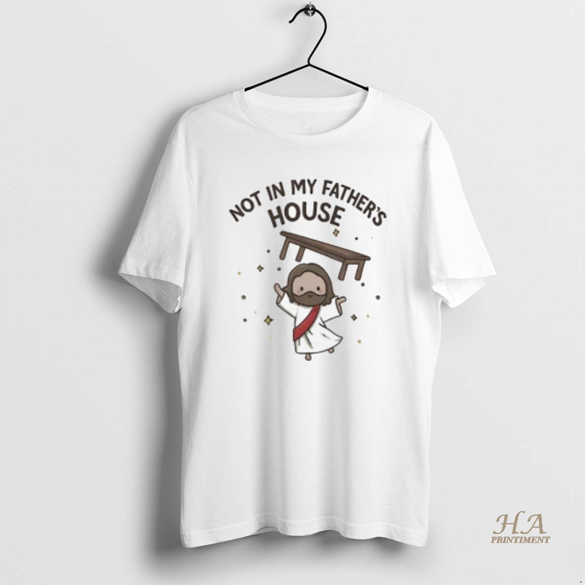 Official Chibi Jesus Christ Not In My Fathers House T-Shirts, Hoodie, Sweatshirt | InkNestWear.com