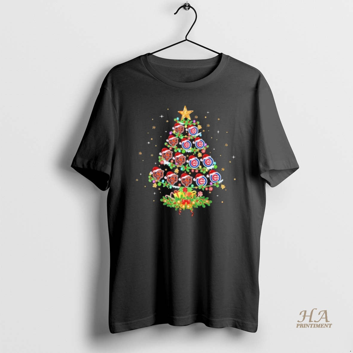 Official Chicago Bear Cubs Logo Tree Christmas T-Shirts, Hoodie, Sweatshirt | InkNestWear.com