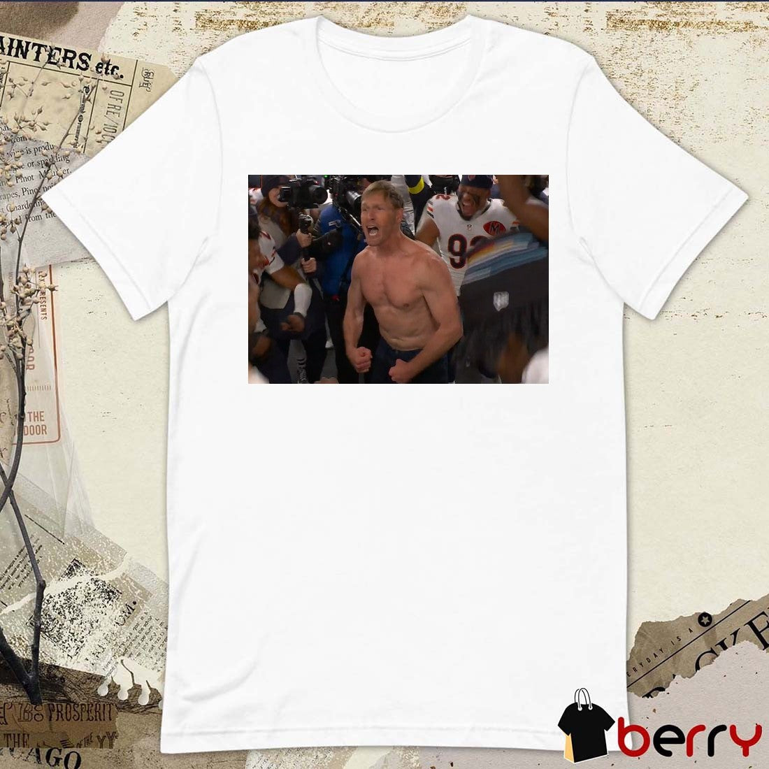Chicago Bears Coach Ben Johnson Shows Off 2025 t-shirt