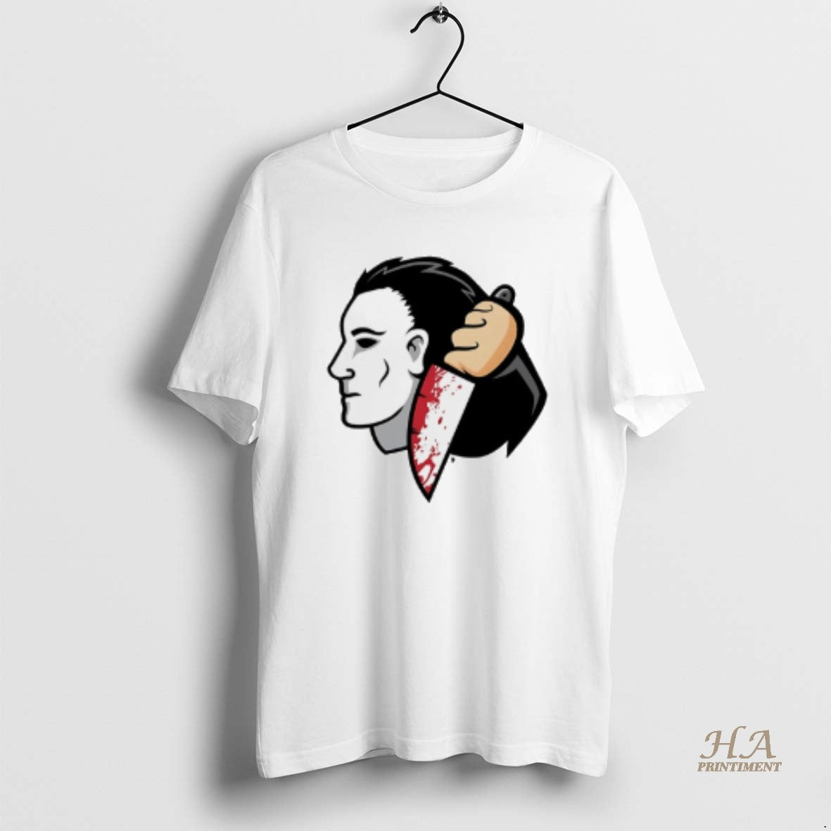 Official Chicago Blackhawks X Michael Myers Halloween Logo T-Shirts, Hoodie, Sweatshirt | InkNestWear.com