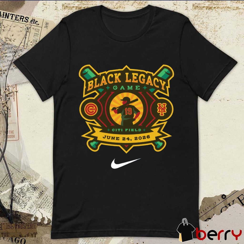 Chicago Cubs vs New York Mets Black Legacy Night Game Citi Field June 24 2026 t-shirt