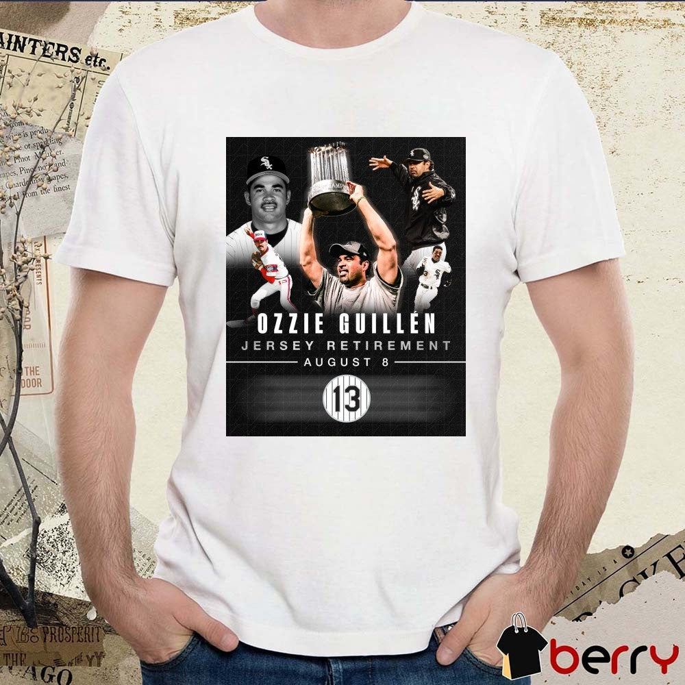 Chicago White Sox Ozzie Guillén Jersey Retirement August 8 2026 Poster t-shirt