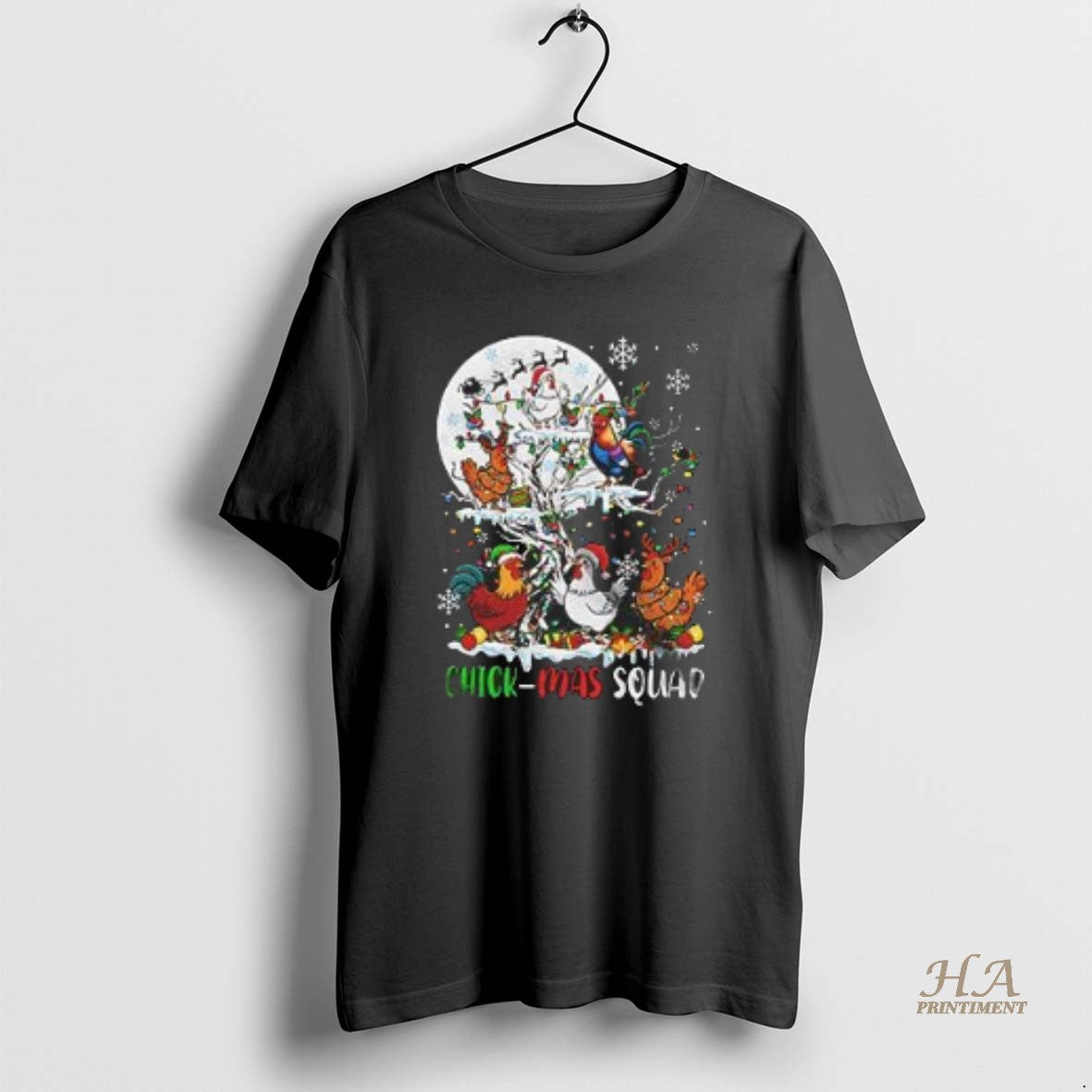 Official Chick Mas Squad Joyful Christmas Chickens On X Mas Tree Farmer T-Shirts, Hoodie, Sweatshirt | InkNestWear.com
