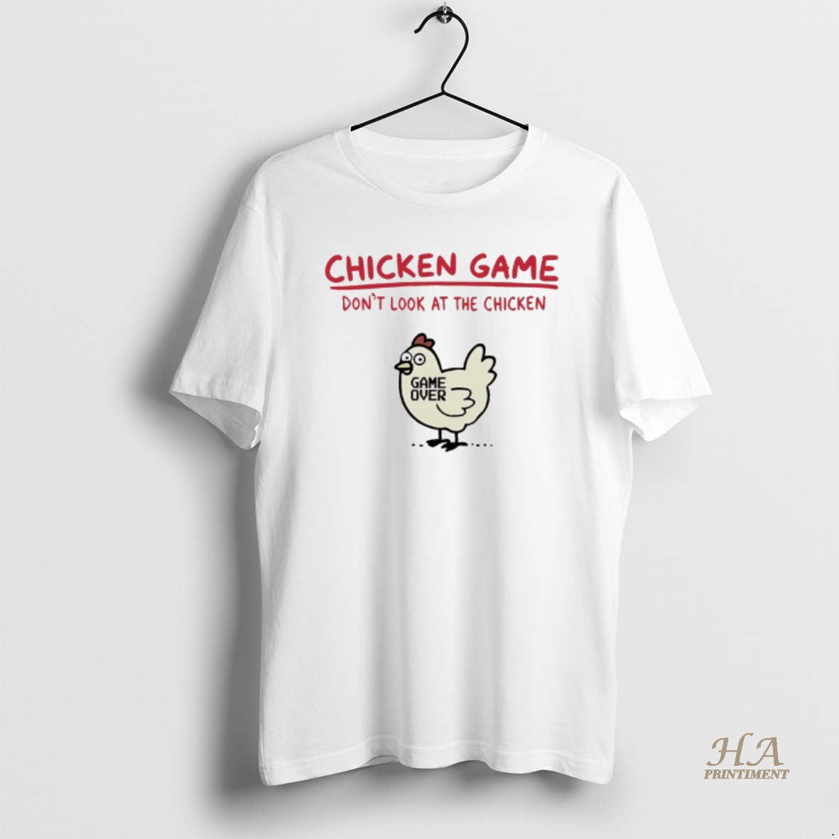 Official Chicken Game Dont Look At The Chicken Game Over T-Shirts, Hoodie, Sweatshirt | InkNestWear.com