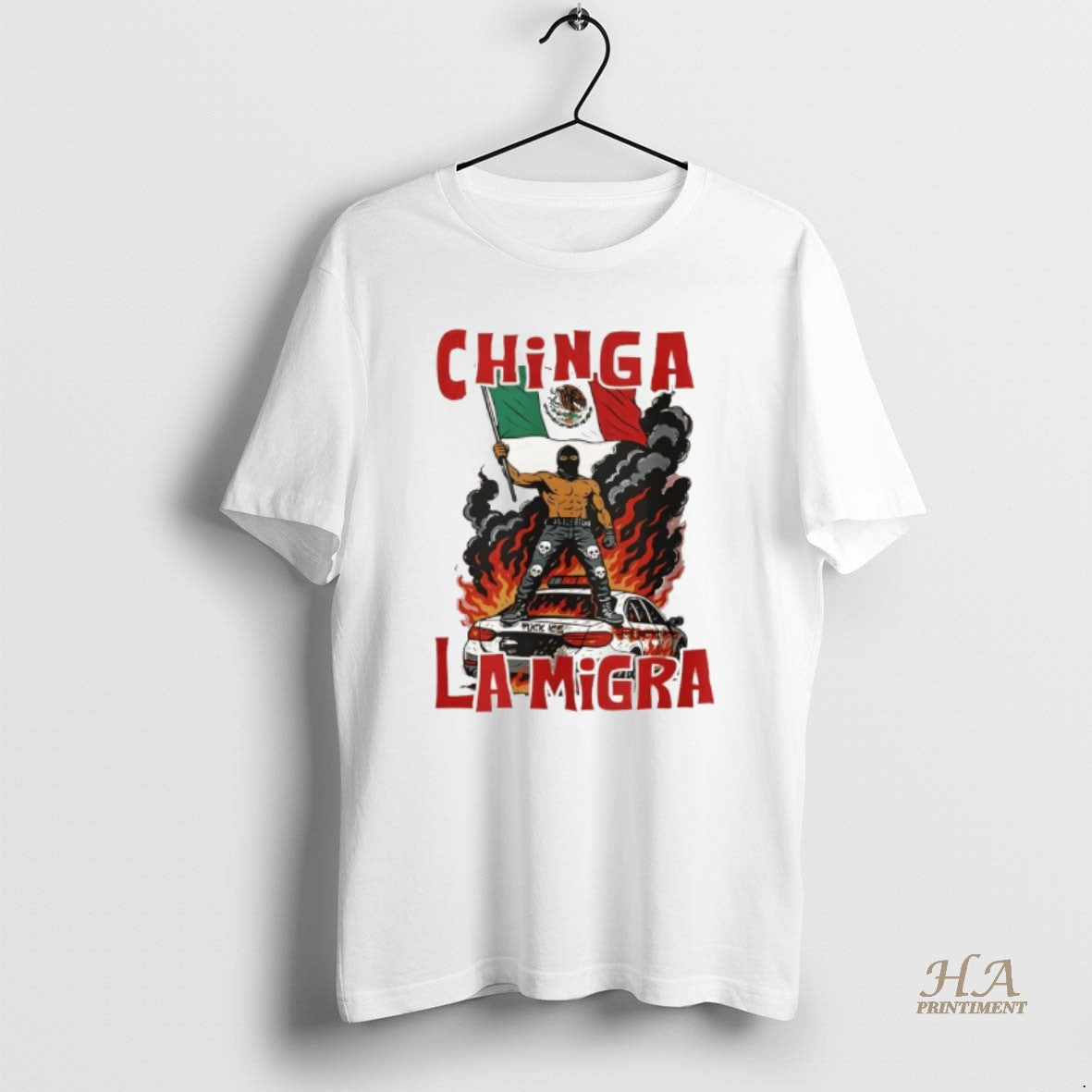 Official Chinga La Migra No Human Is Illegal Abolish Ice Protest T-Shirts, Hoodie, Sweatshirt