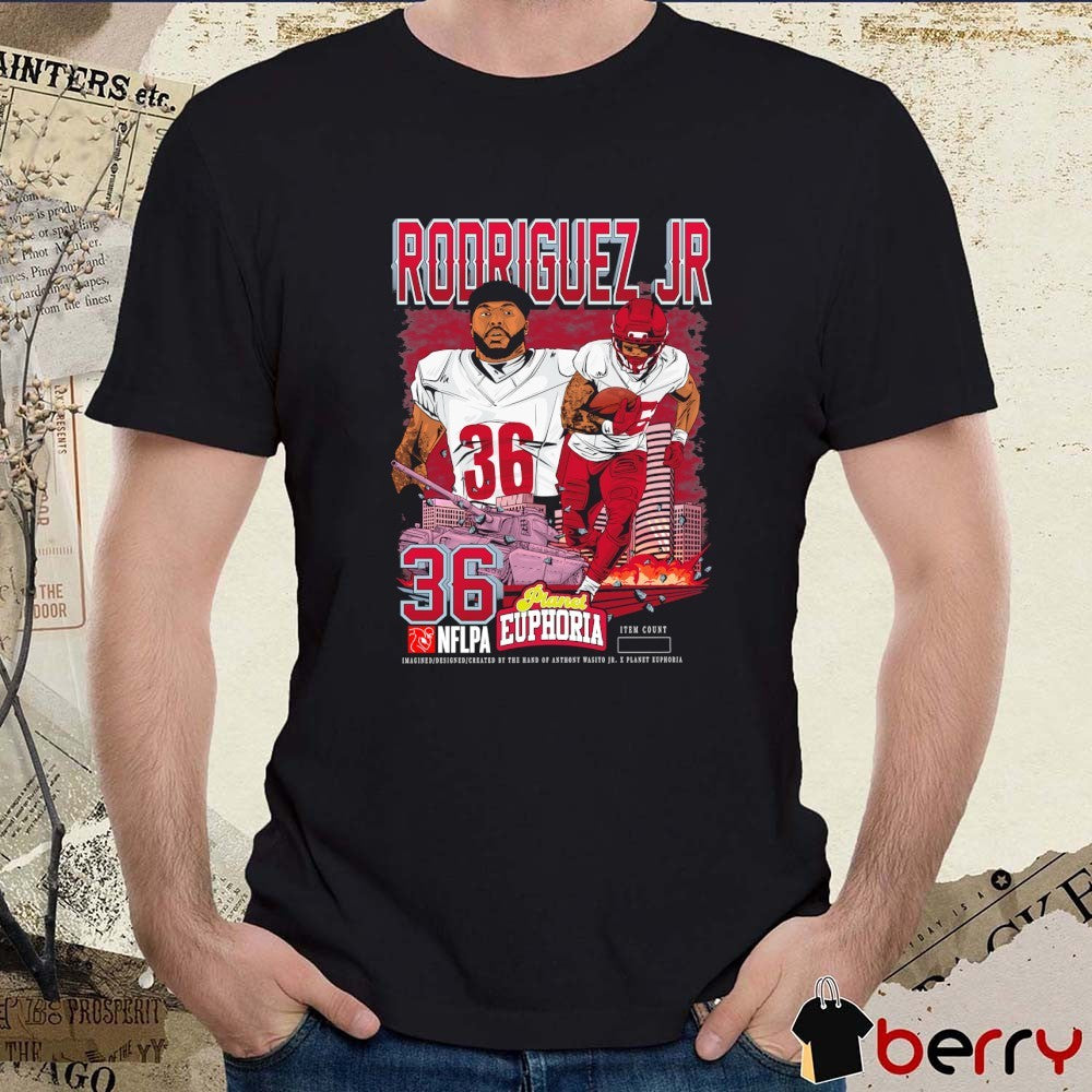 Chris Rodriguez Jr. Washington Commanders NFL Planet Euphoria Art t-shirt
