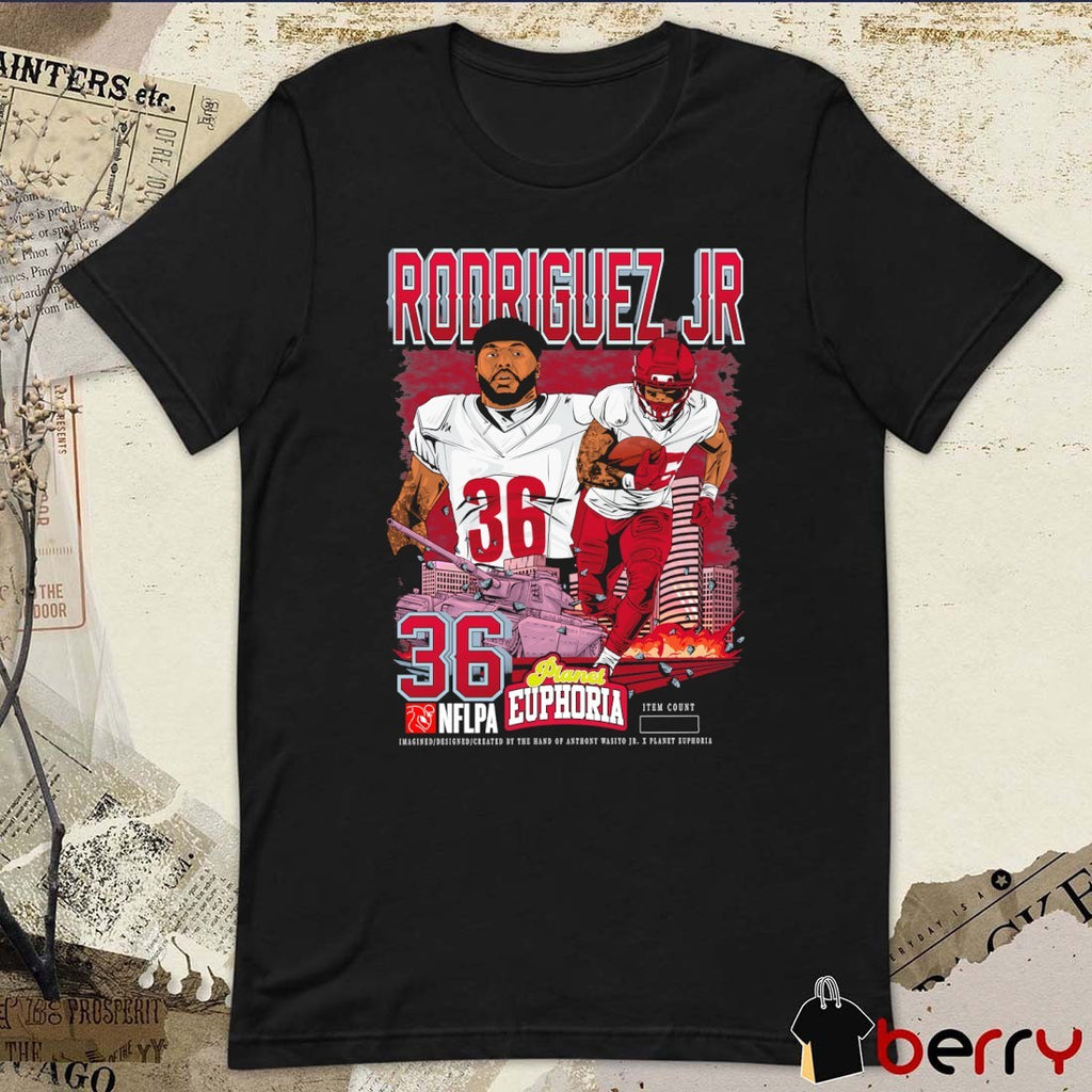Chris Rodriguez Jr. Washington Commanders NFL Planet Euphoria Art t-shirt