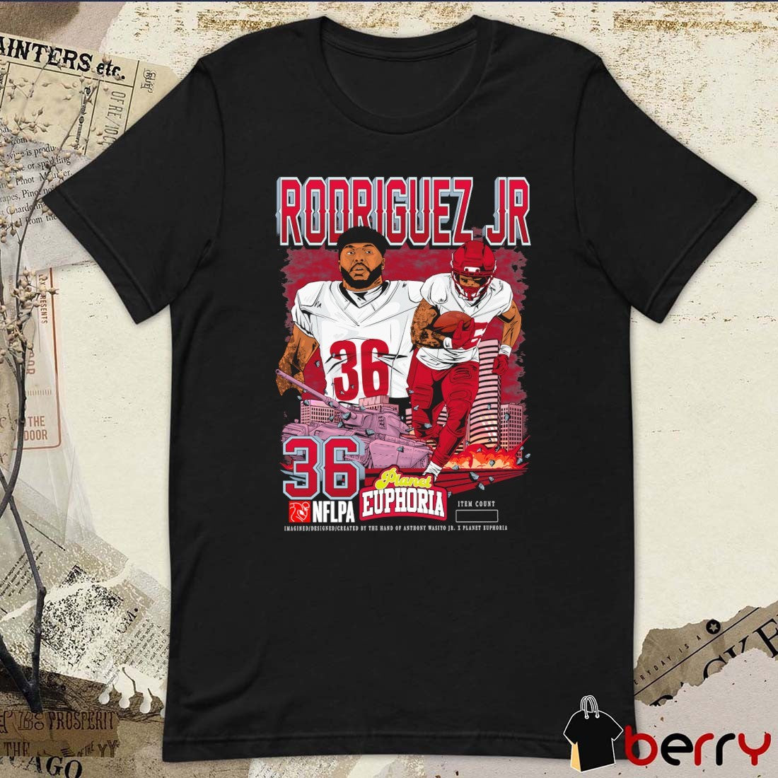 Chris Rodriguez Jr. Washington Commanders NFL Planet Euphoria Art t-shirt